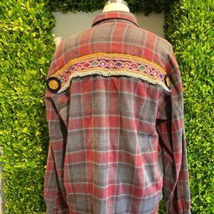 Bespoke Red Flannel Shirt by Miss June